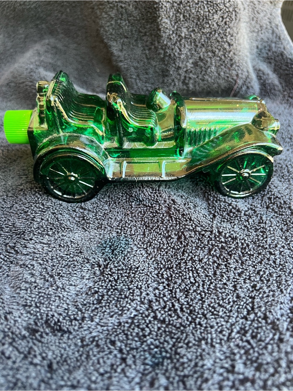 Avon Green Glass-Effekt Vintage Car Bottle